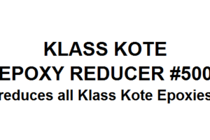 Epoxy Reducer #500